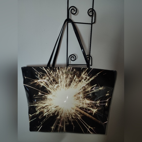 kate spade Handbags - Kate Spade New York "Let Sparkles Fly" Black Fireworks Large Tote Purse